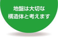 地盤は大切な構造体と考えます